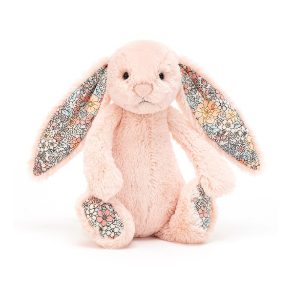 Jellycat I Am Medium Bashful Pecan Bunny BAS3BPE With Drawstring Bag for sale online 
